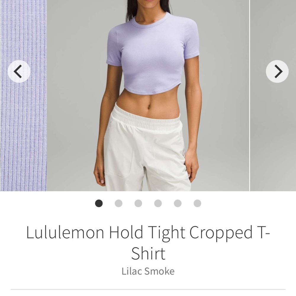 Lululemon Purple Crop Top